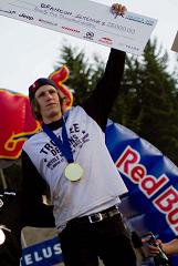 Brandon, heureux de toucher un chque de 25 000 $ pour les Finales de Red Bull Joyride  Whistler (CAN)