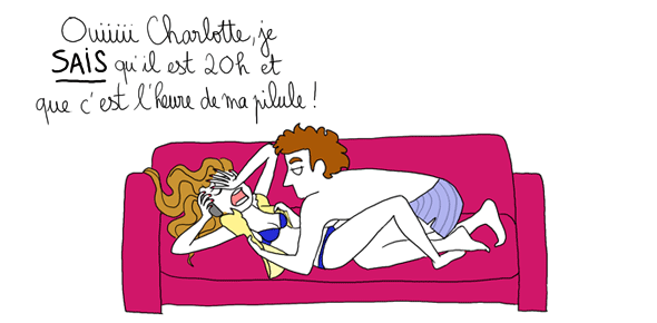 Ouiiii Charlotte, je SAIS qu'il est 20 H et que c'est l'heure de ma pilule !!!!